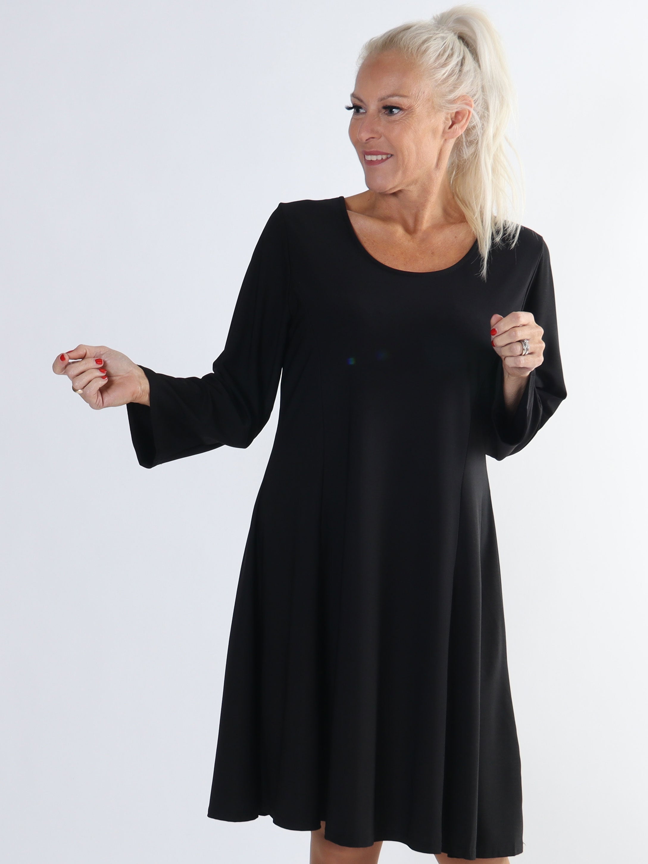 Maj Plain L/S - Klänning med resår i normal storlek